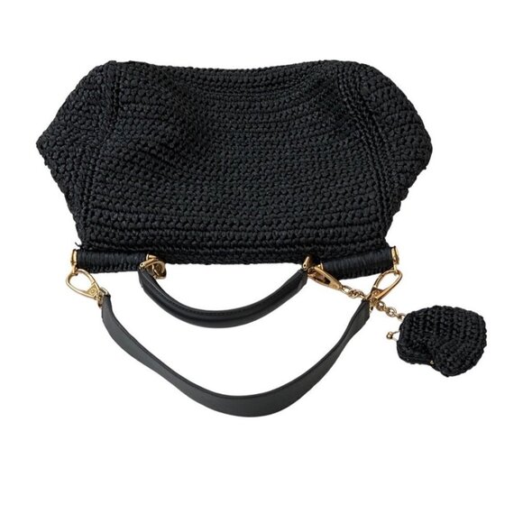 Dolce & Gabbana raffia straw black bag - Picture 4 of 12